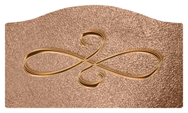 DASHELL-601-CP-SH-BZ Copper Scroll Shimmer Bronze Background
